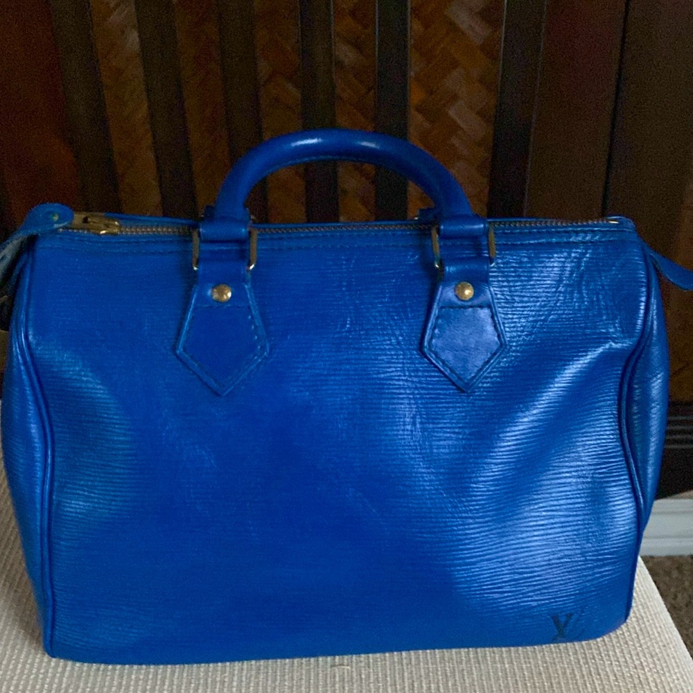 LOUIS VUITTON - EPI Cerulean Speedy - Picture 7 of 11